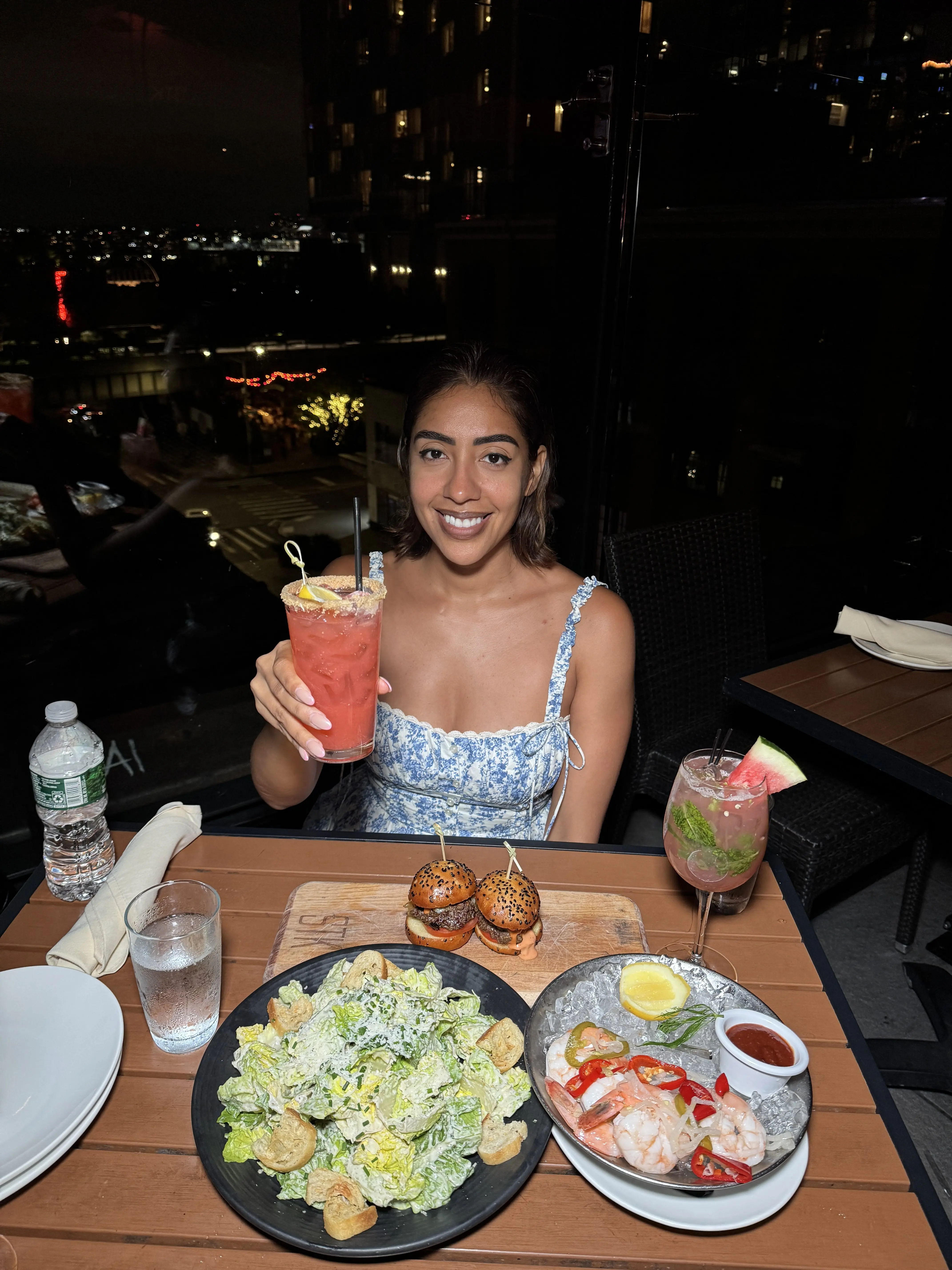 STK Dinner with me smiling for a photo in NYC